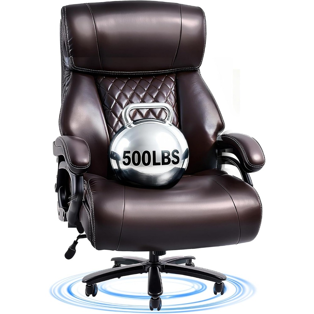 For Leather Work - High-Capacity Office Chair for Comfortable Work