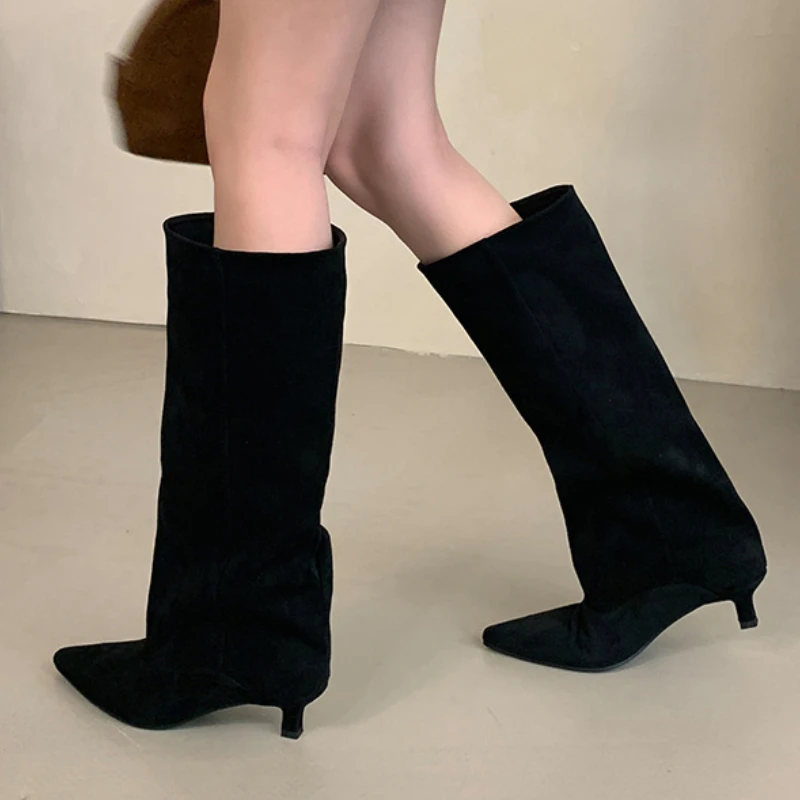 Leather Works Belt - 2025 Winter Street Style Pointed Toe