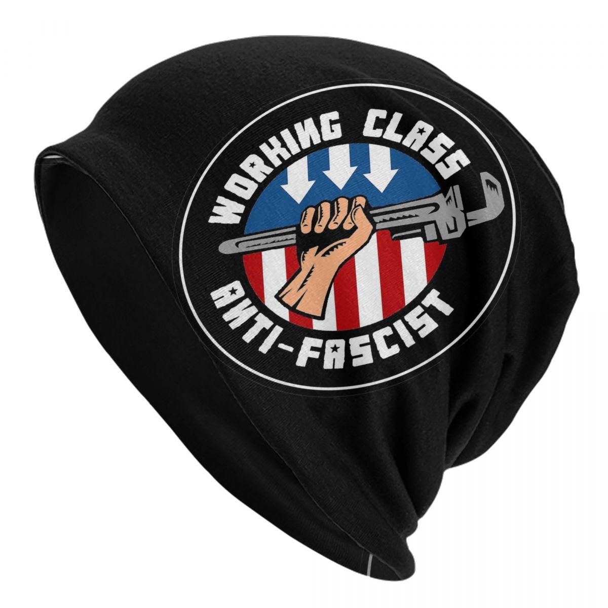 Leatherwork Classes - Working Class Anti Fascist Skullies Beanies