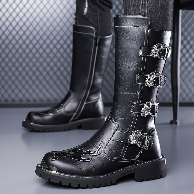 Autumn New Designer Leather Lo - Leatherwork Boots review and price