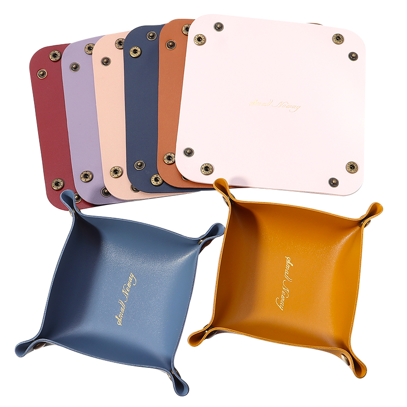 1pc PU Leather Storage Box Col - Leatherwork Desk review and price