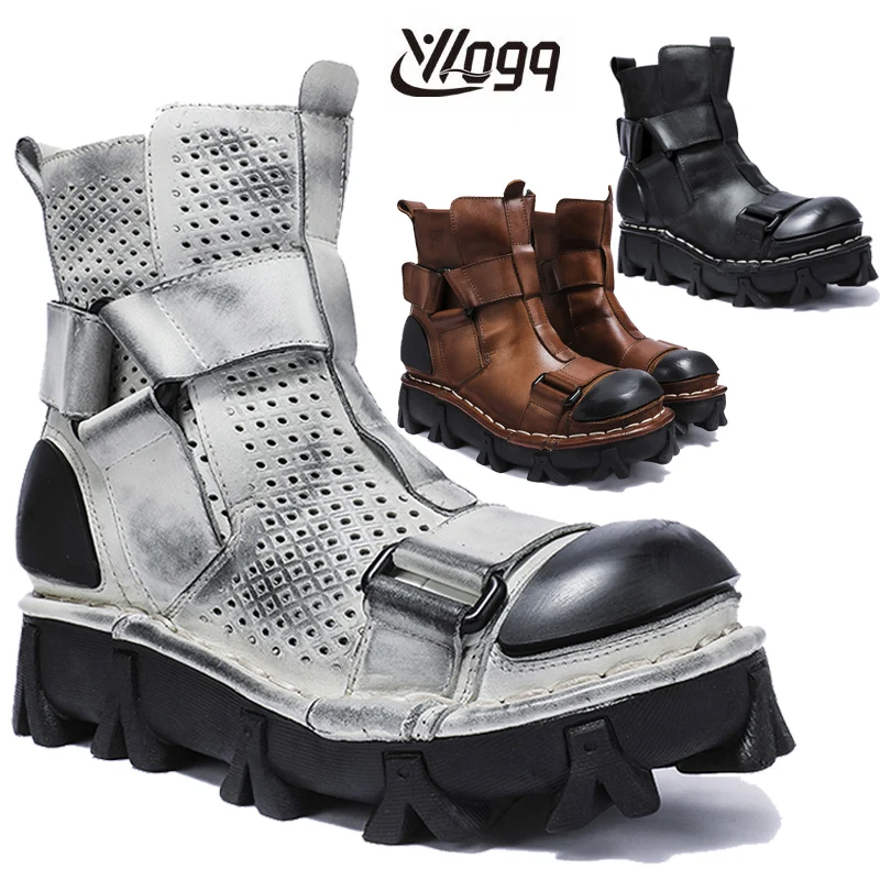 Men's Genuine Leather Motorcyc - Leather Work Western review and price