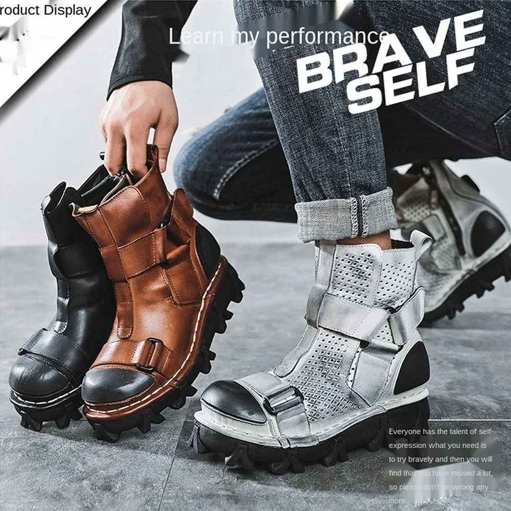 Men's Genuine Leather Motorcyc - Leather Work Western review and price