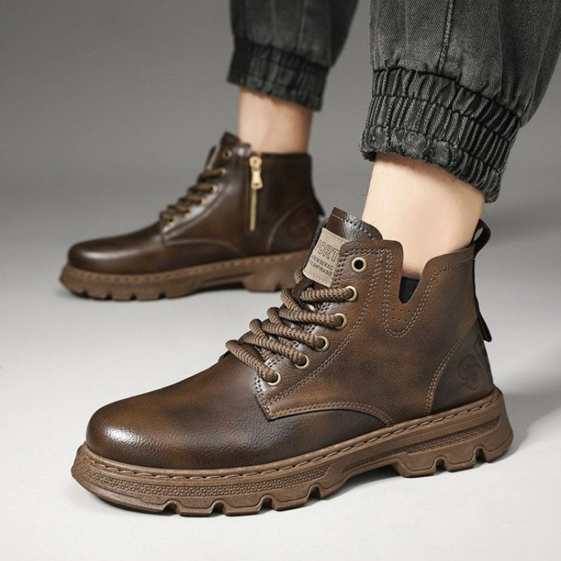 ​Men’s 2025 Winter New Arrival - Leatherwork Boots review and price