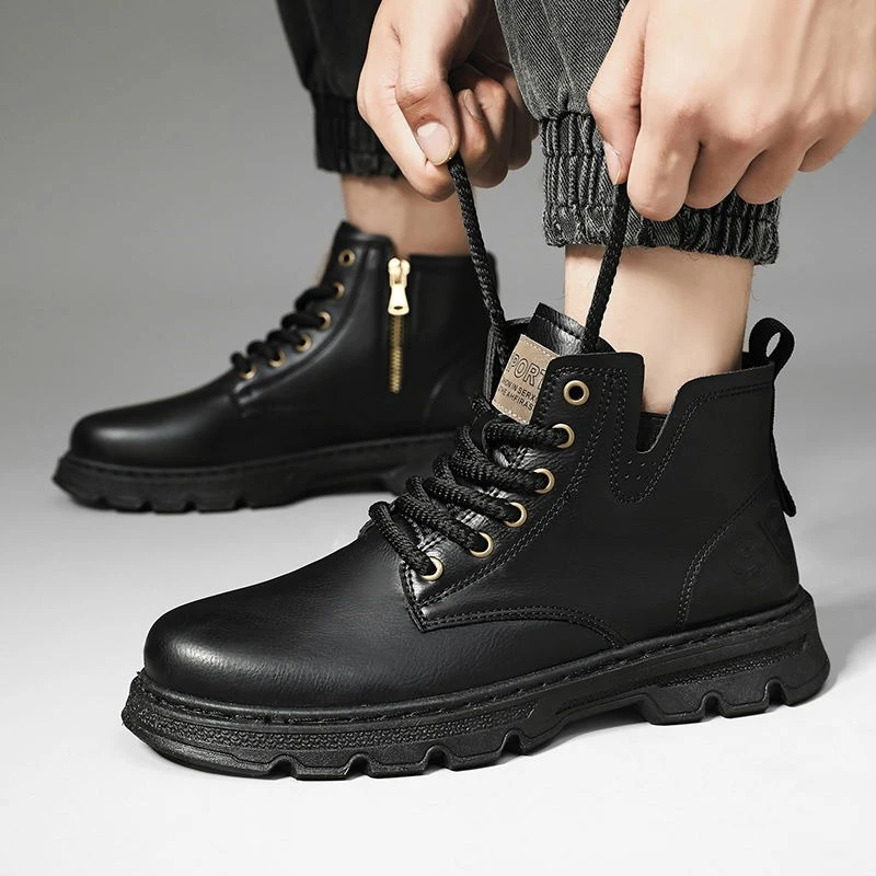 ​Men’s 2025 Winter New Arrival - Leatherwork Boots review and price