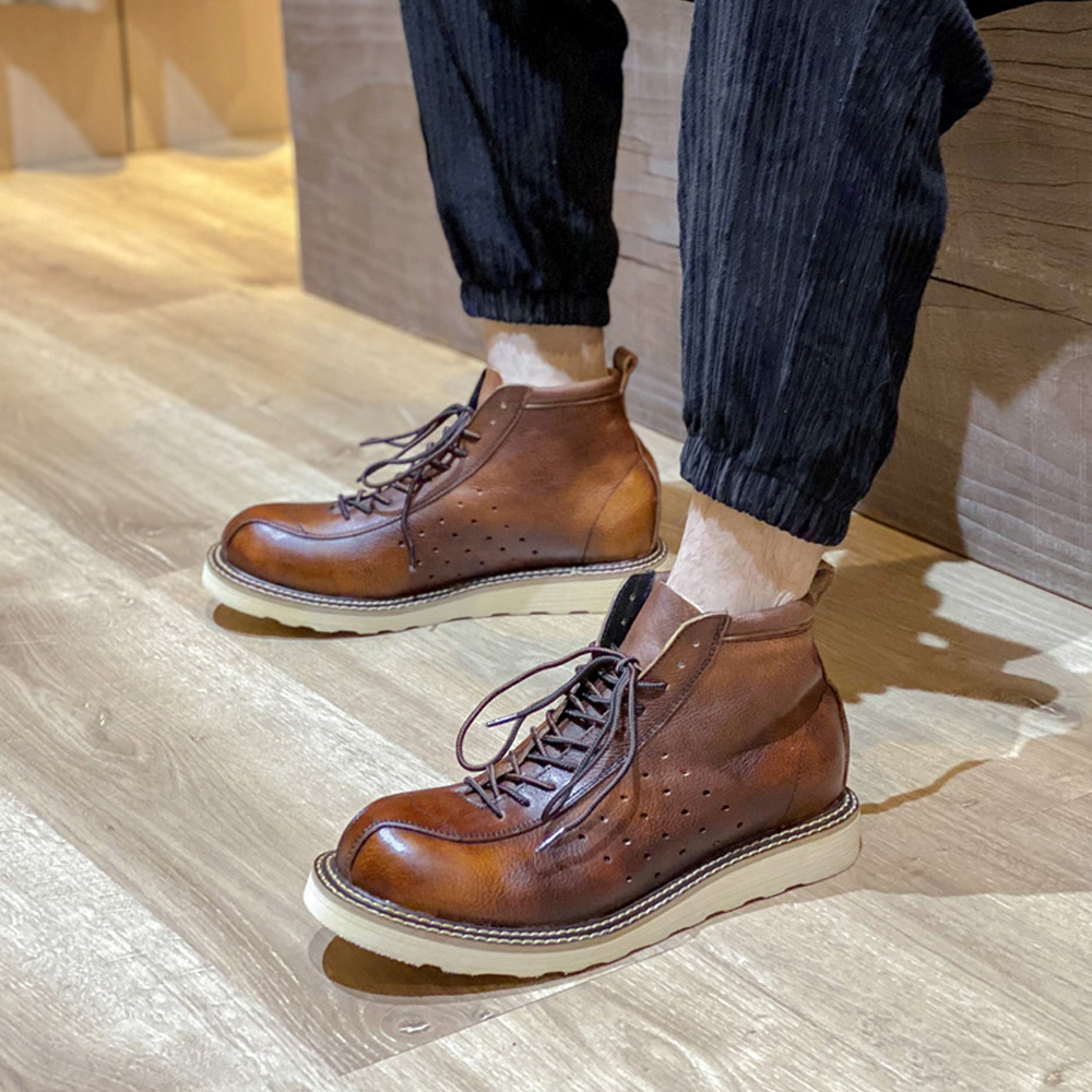 Men's Genuine Leather Hollow O - Leather Work Western review and price
