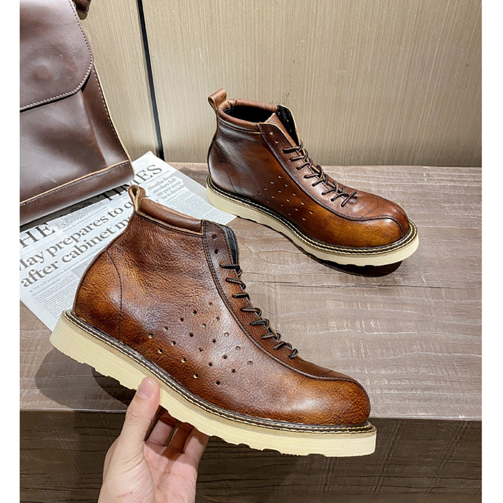 Men's Genuine Leather Hollow O - Leather Work Western review and price