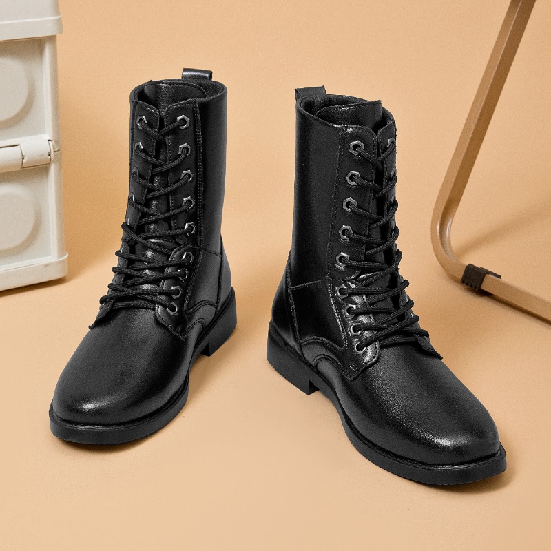 High-top Leather Boots Outdoor - Leatherwork Boots review and price