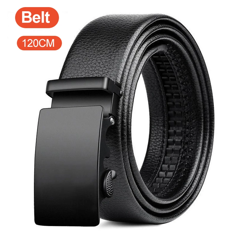 Business Men's Belt Metal Auto - Leather Works Belt review and price