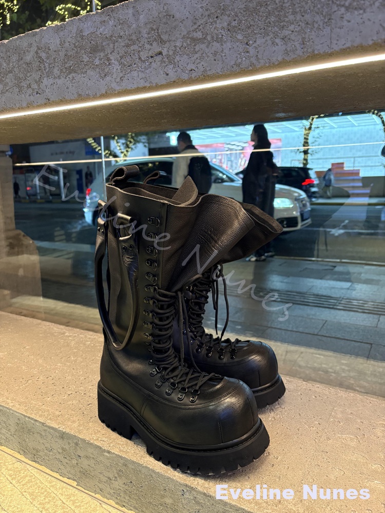 Retro Genuine Leather Motorcyc - Leatherwork Boots review and price