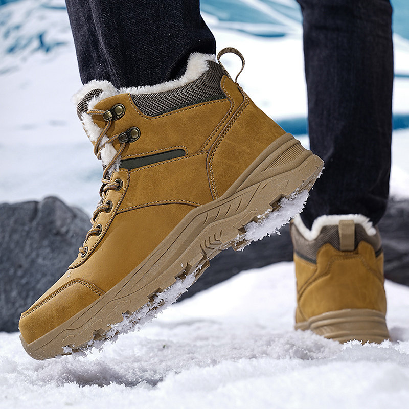 Winter Men's Boots Warm Plush  - Leatherwork Boots review and price