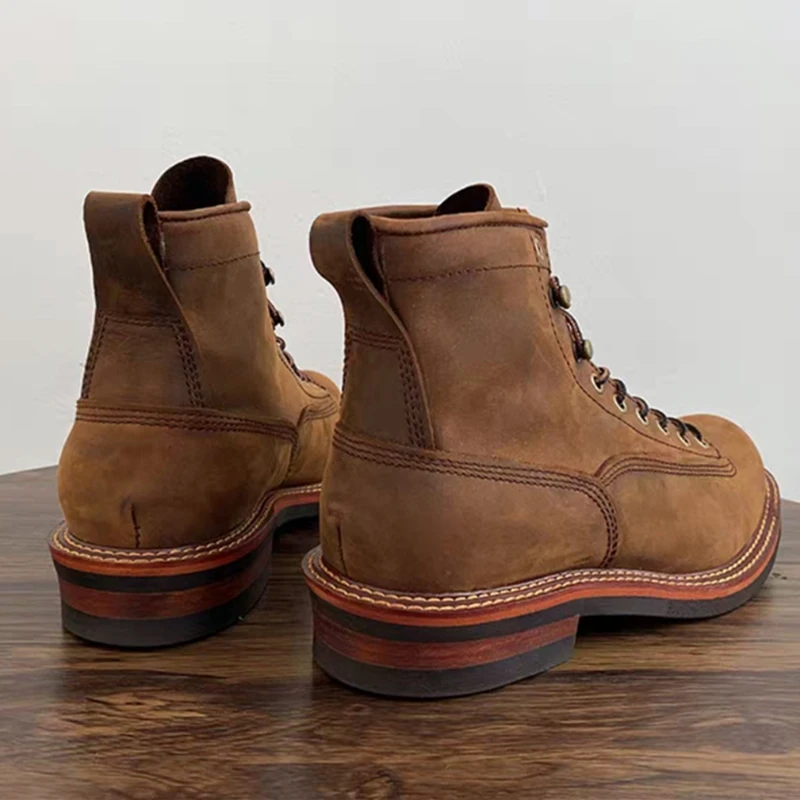 Vintage British Men Ankle Boot - Leatherwork Boots review and price
