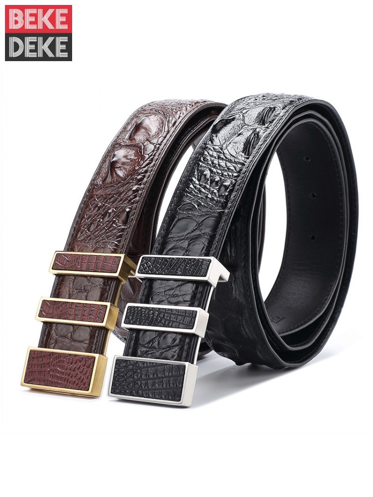 High Quality Men Crocodile Gen - Leather Works Belt review and price