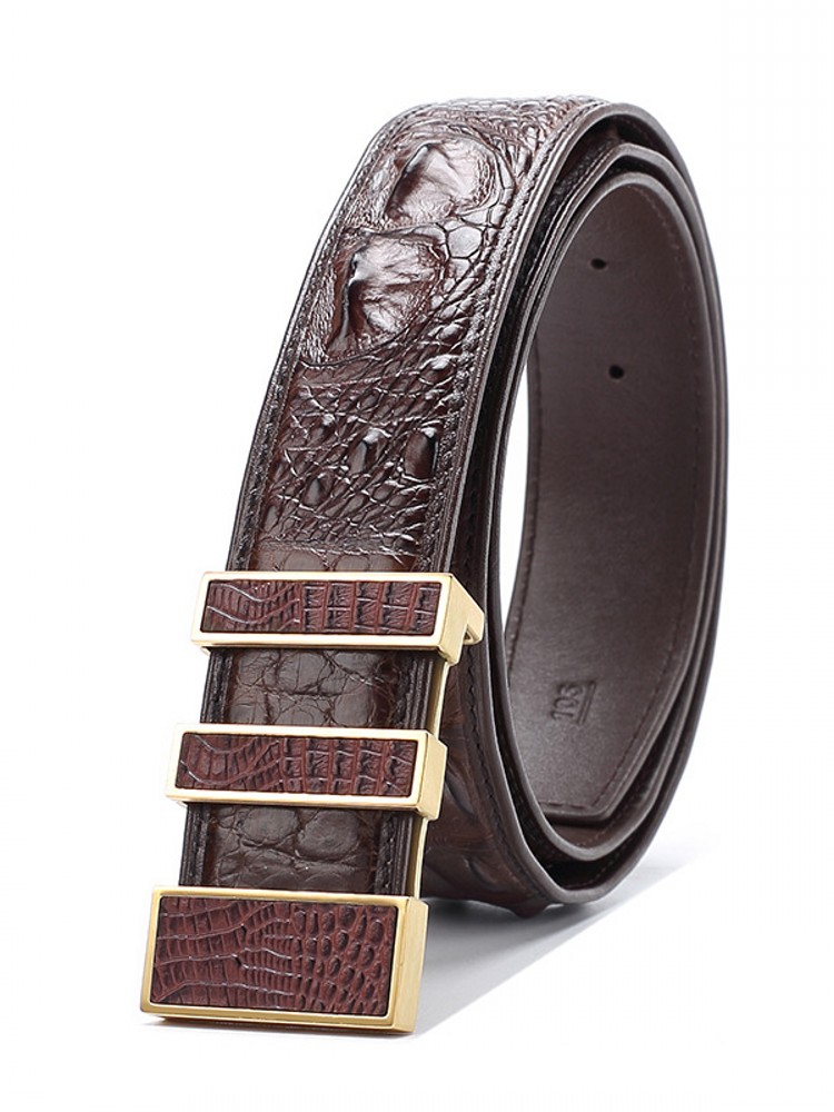 High Quality Men Crocodile Gen - Leather Works Belt review and price