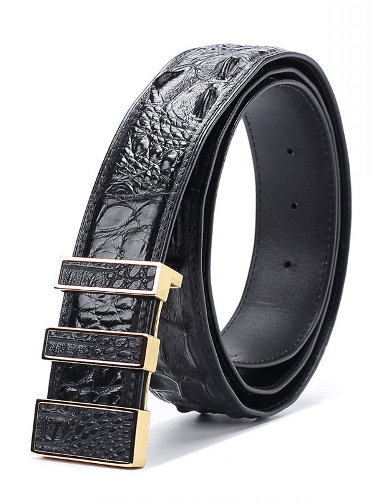 High Quality Men Crocodile Gen - Leather Works Belt review and price