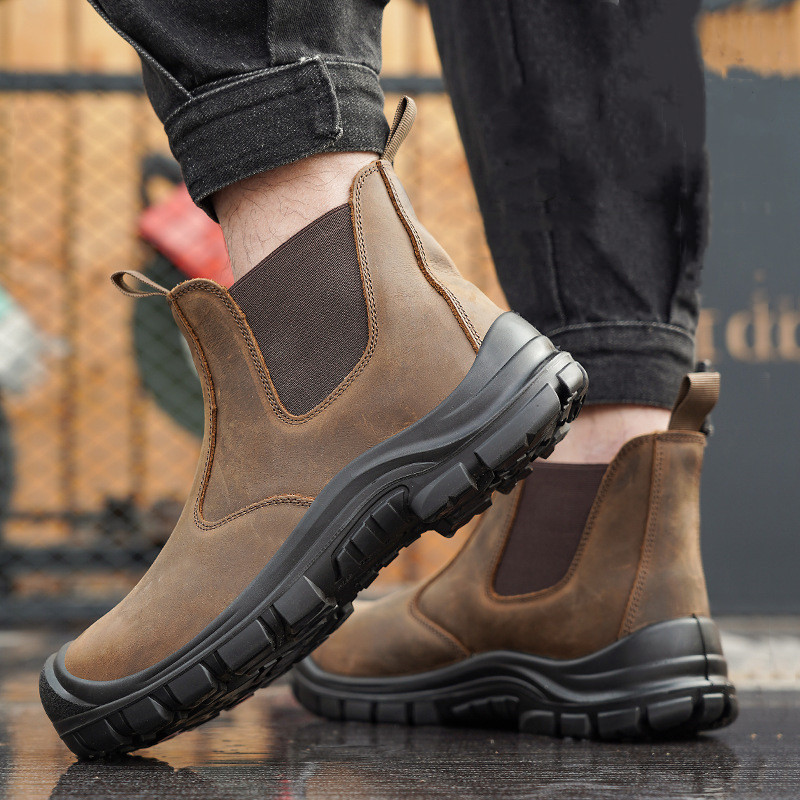 large size men's fashion steel - Leatherwork Boots review and price