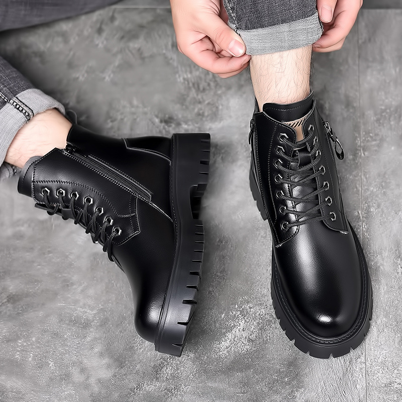 Men Classic Genuine Leather Bo - Leatherwork Boots review and price