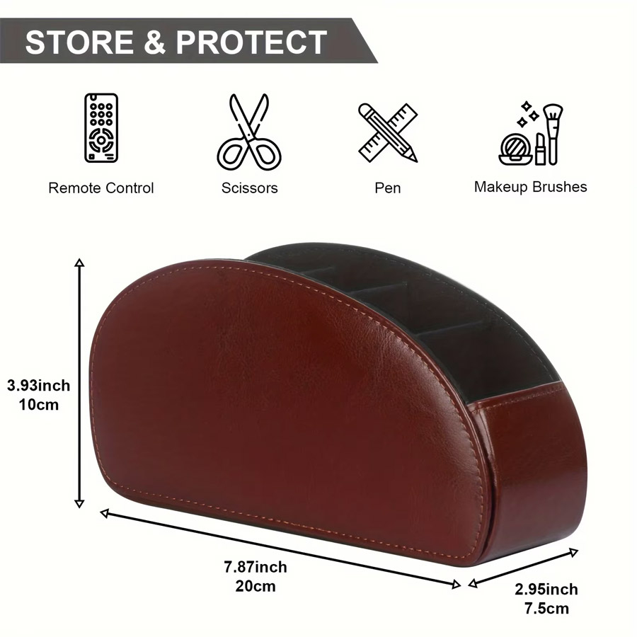 1Pc 5 Grid PU Leather Desktop  - Leatherwork Desk review and price
