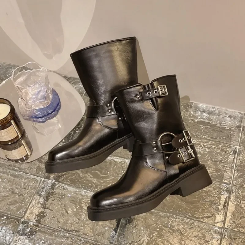 Women's Ankle Boots Autumn Wor - Leather Work Western review and price