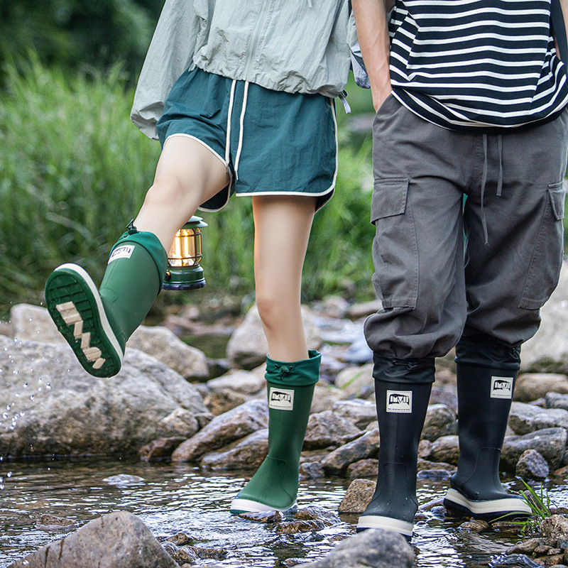 Outdoor Cycling Rain Boots Fas - Leather Work Youtube review and price