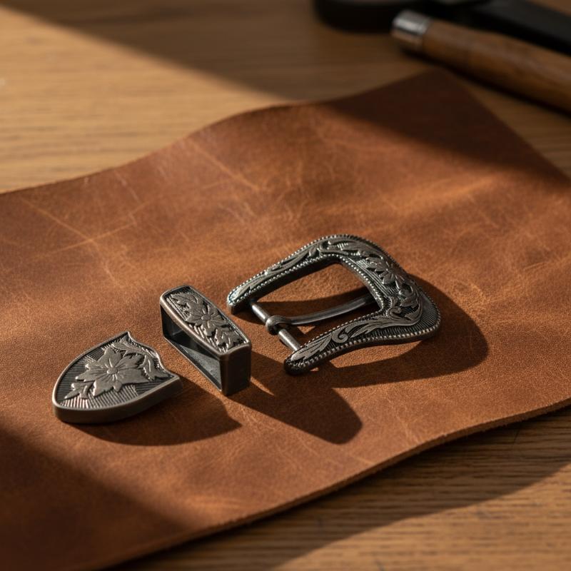 Floral Engraved Vintage Metal  - Leather Works Belt review and price