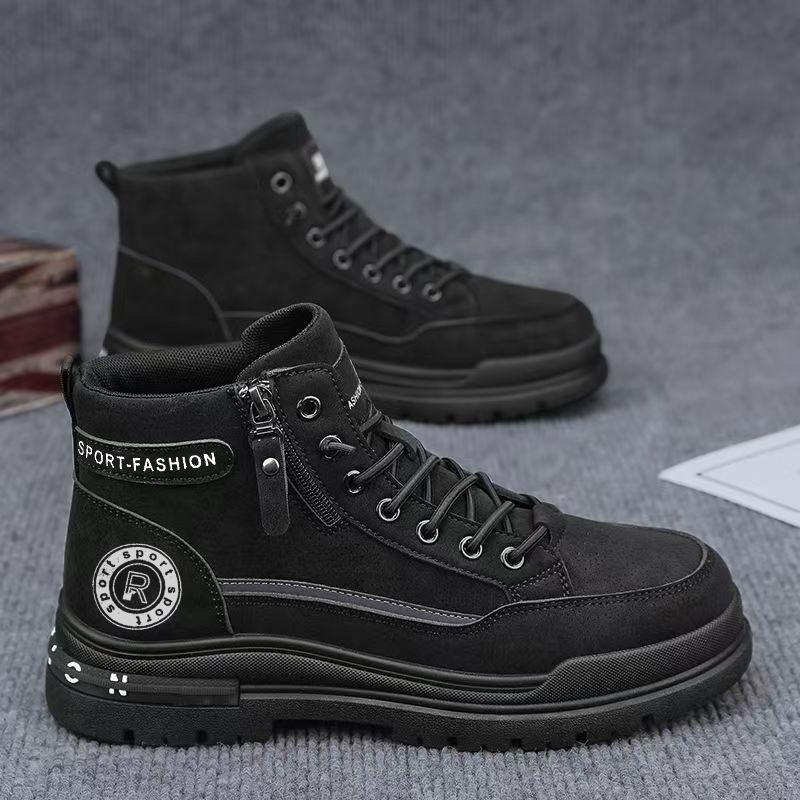 Men Retro High Top Work Boots  - Leatherwork Boots review and price