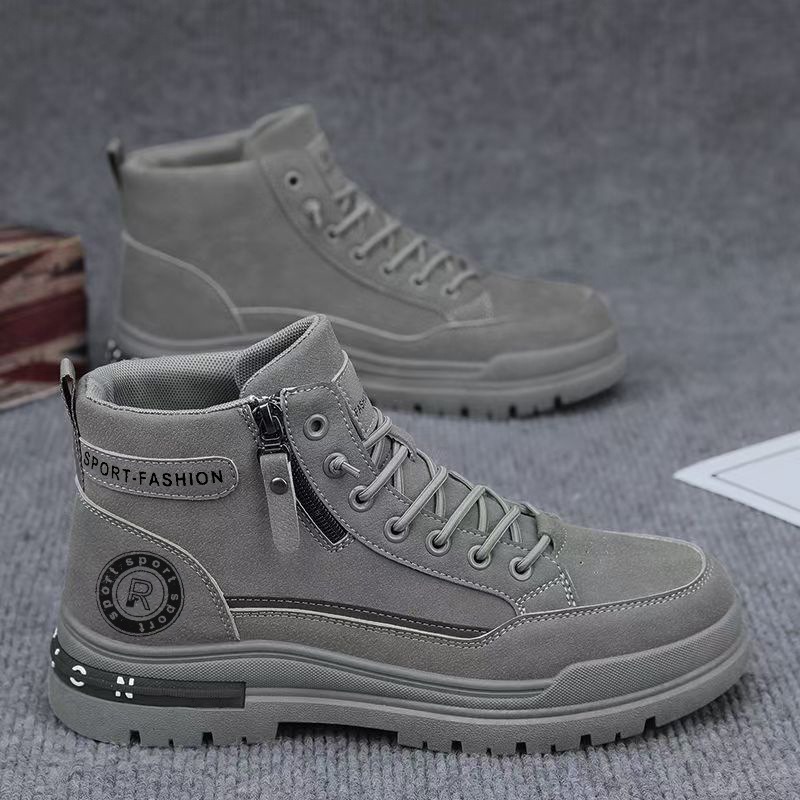 Men Retro High Top Work Boots  - Leatherwork Boots review and price