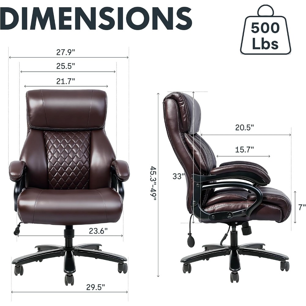 High-Capacity Office Chair for - For Leather Work review and price