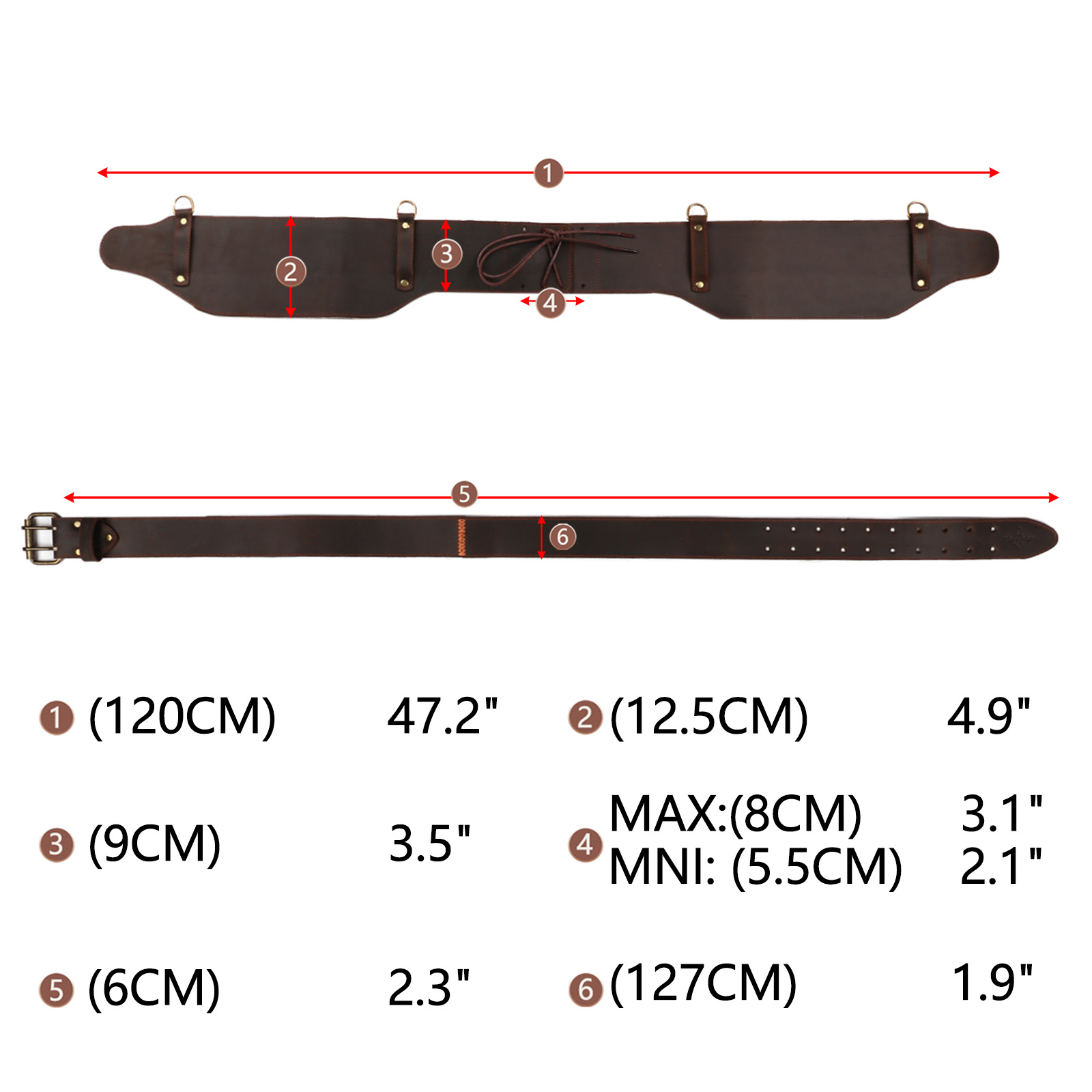 Tourbon Padded Leather Work Be - Leather Works Belt review and price