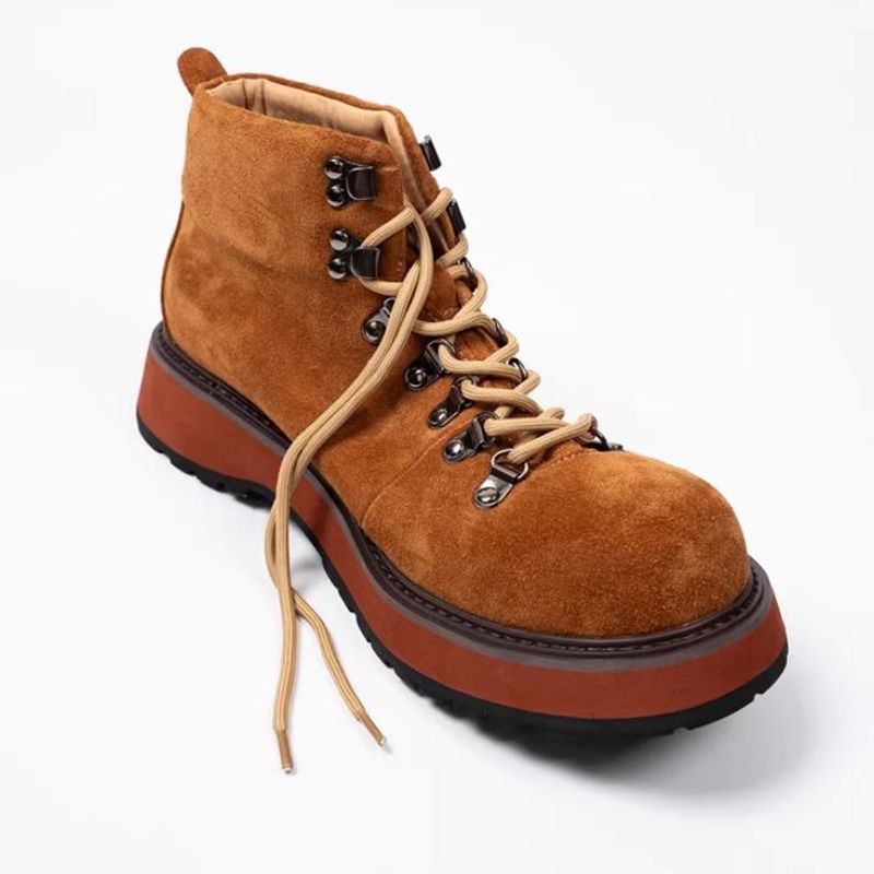 Japanese Thick Sole Genuine Le - Leatherwork Boots review and price