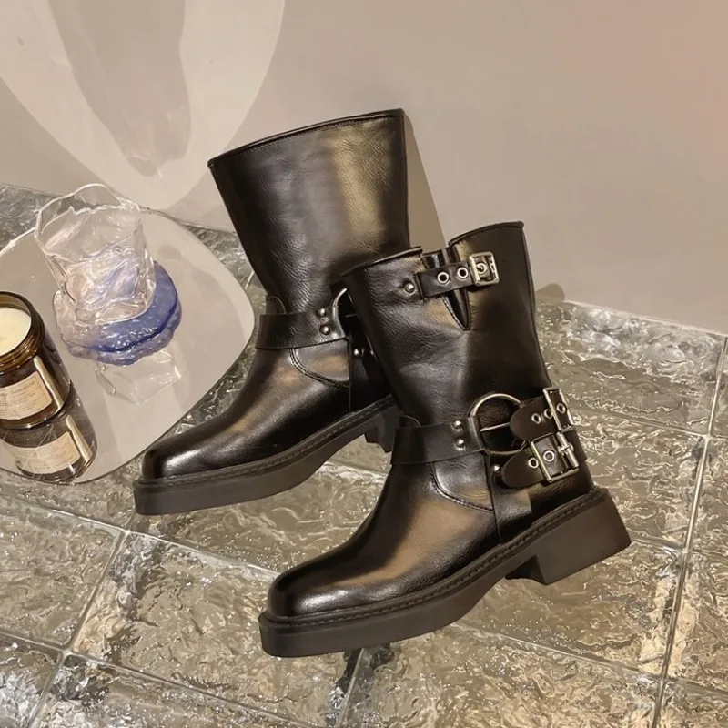 Women's Ankle Boots Autumn Wor - Leather Work Western review and price