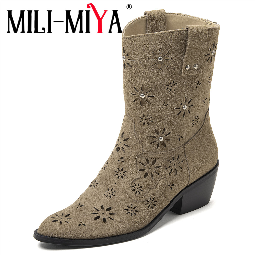 MILI-MIYA 2026 Women Western C - Leather Work Western review and price