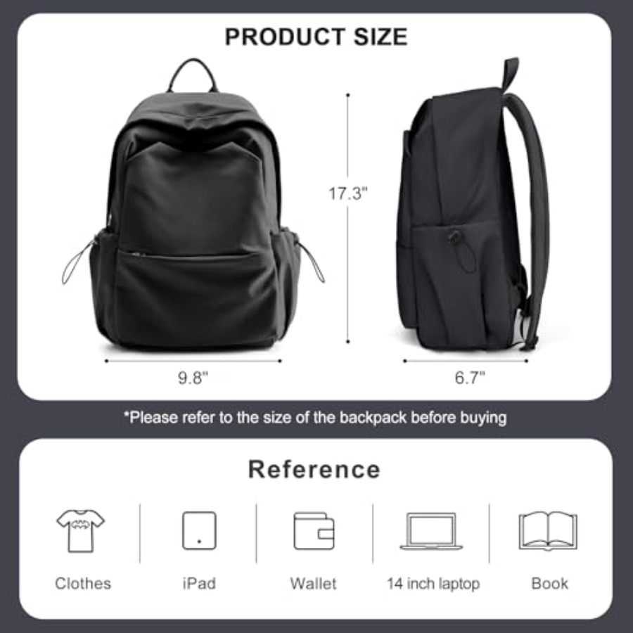 Black Backpack for Women, Smal - For Leather Work review and price